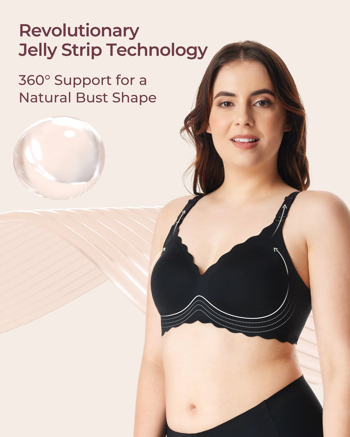 Elara Seamless Wirefree Nursing Pumping Support Bra