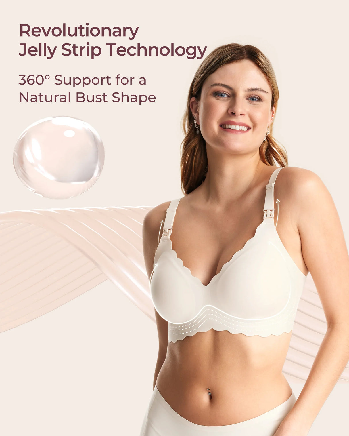 Elara Seamless Wirefree Nursing Pumping Support Bra
