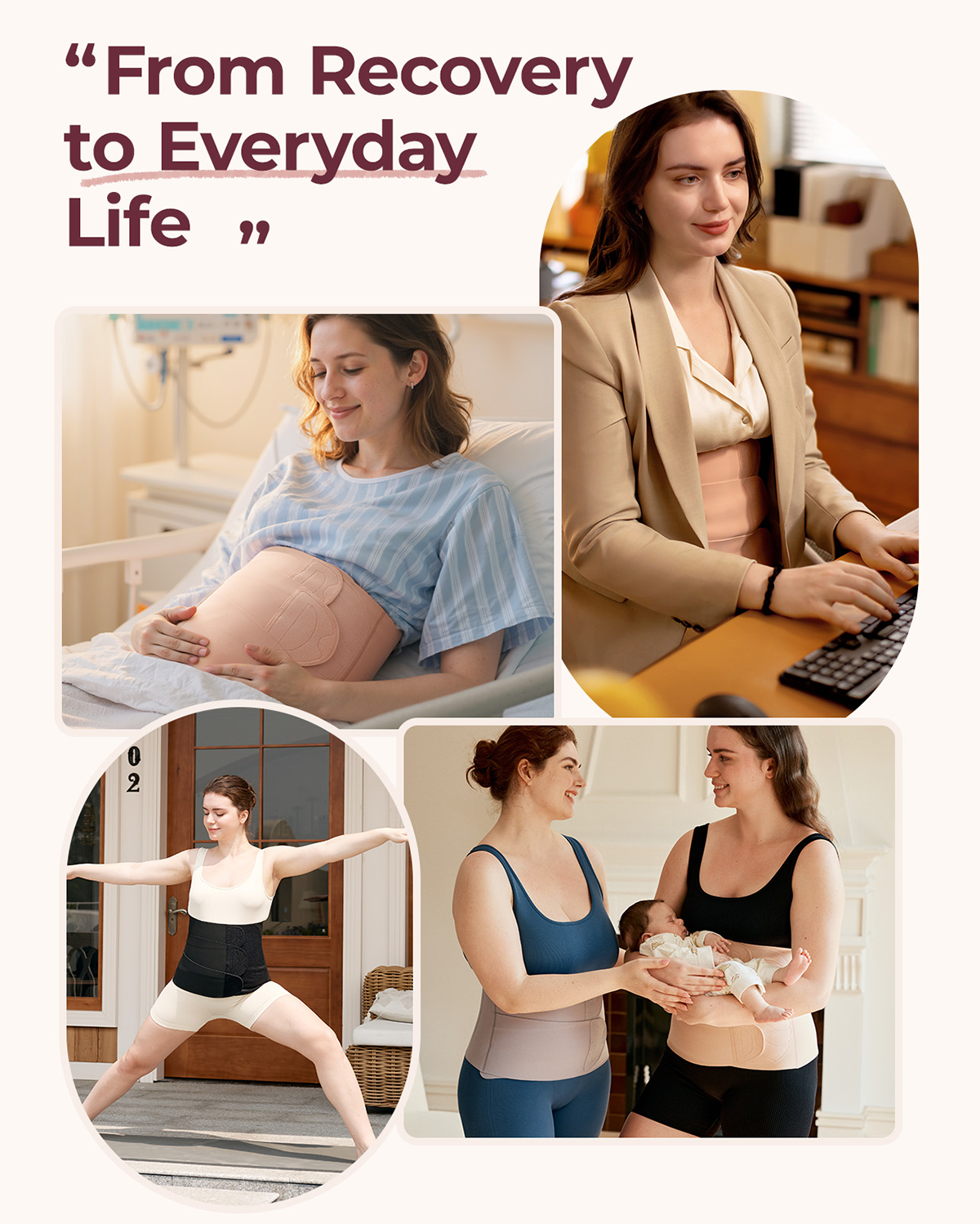 Jova Ergowrap Back Support Belly Wrap Band