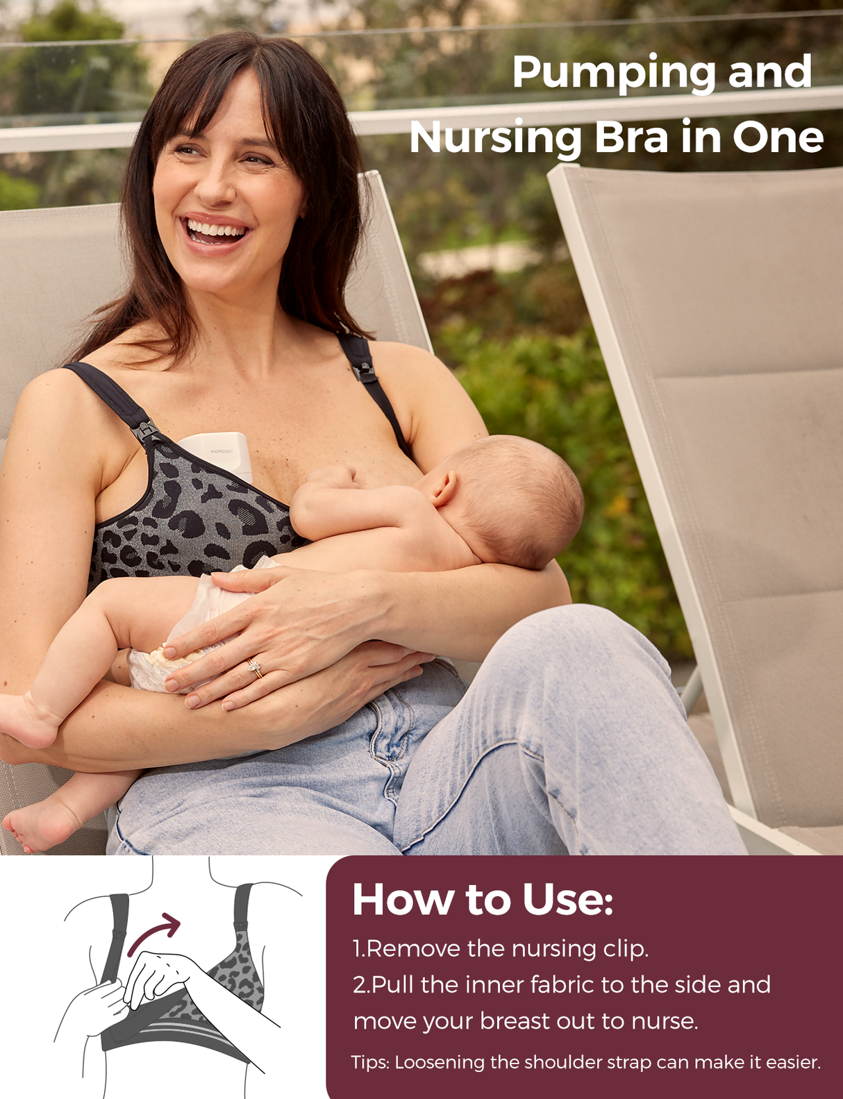 Nora Hands-Free Wireless Nursing Bra