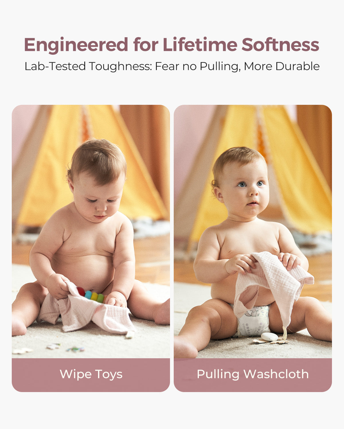Ella Cotton Baby Washcloth Set