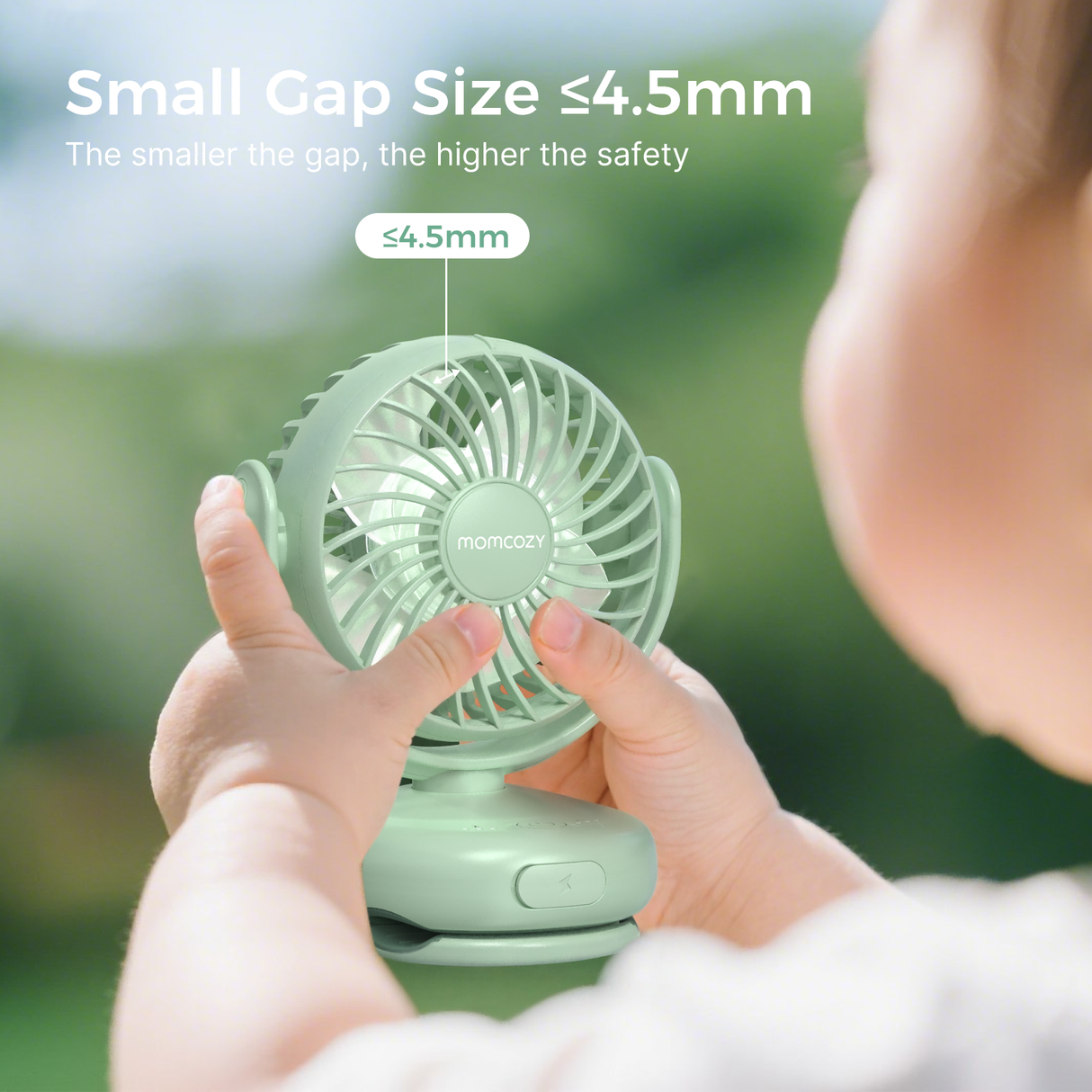 Emma Portable Stroller Fan with Rechargeable Clip Design