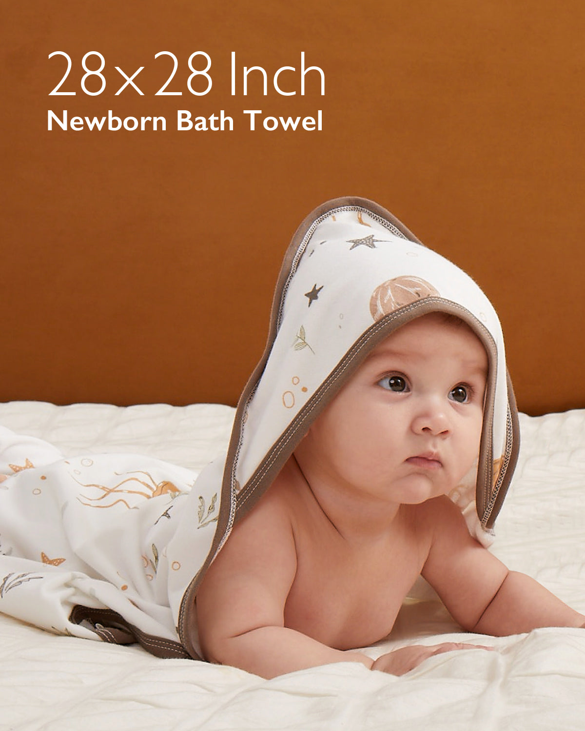 Sophia Newborn Hooded Towel Ultra Soft Absorbent Baby Towel Set
