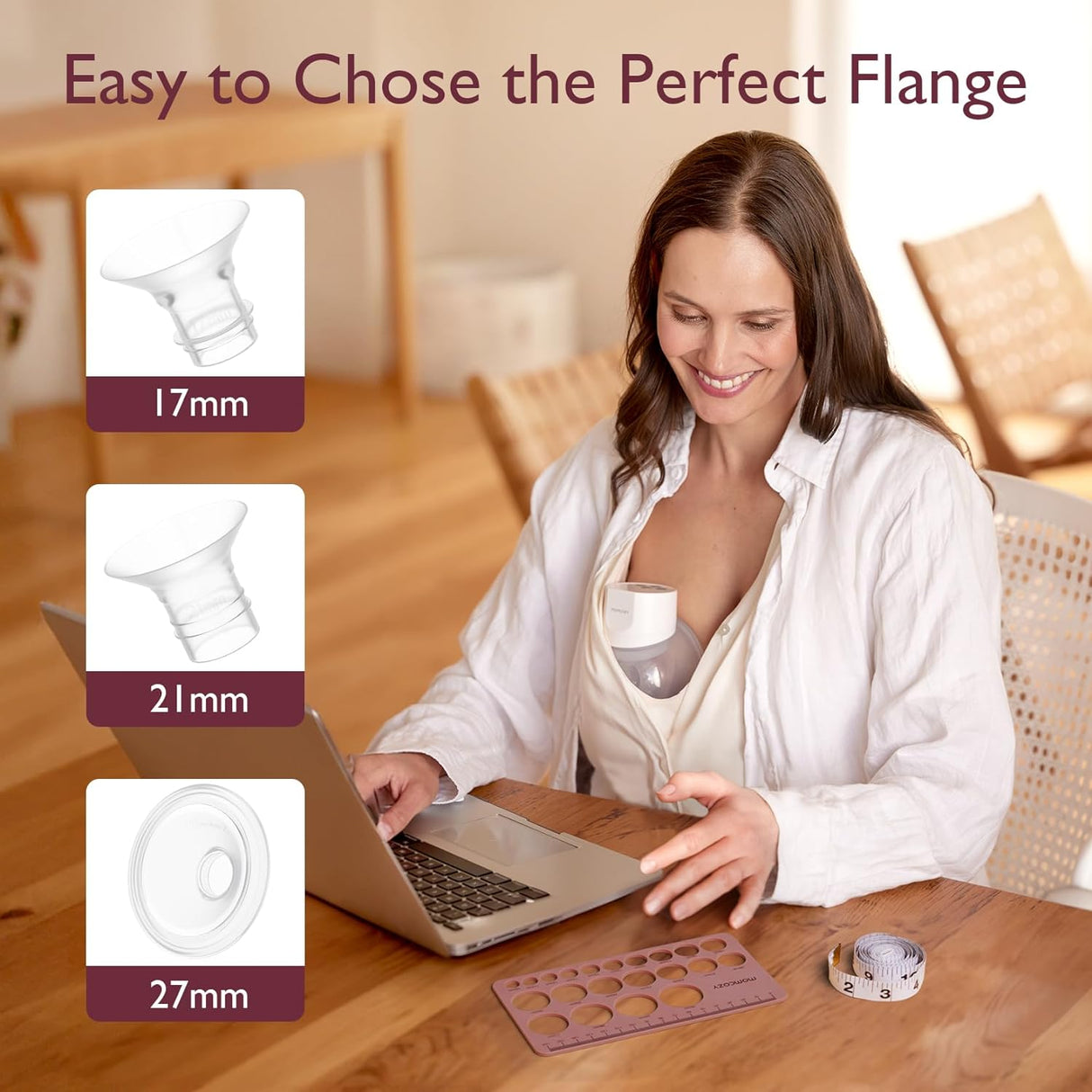 Sophia Nursing Breast Pump Nipple Measurement Ruler
