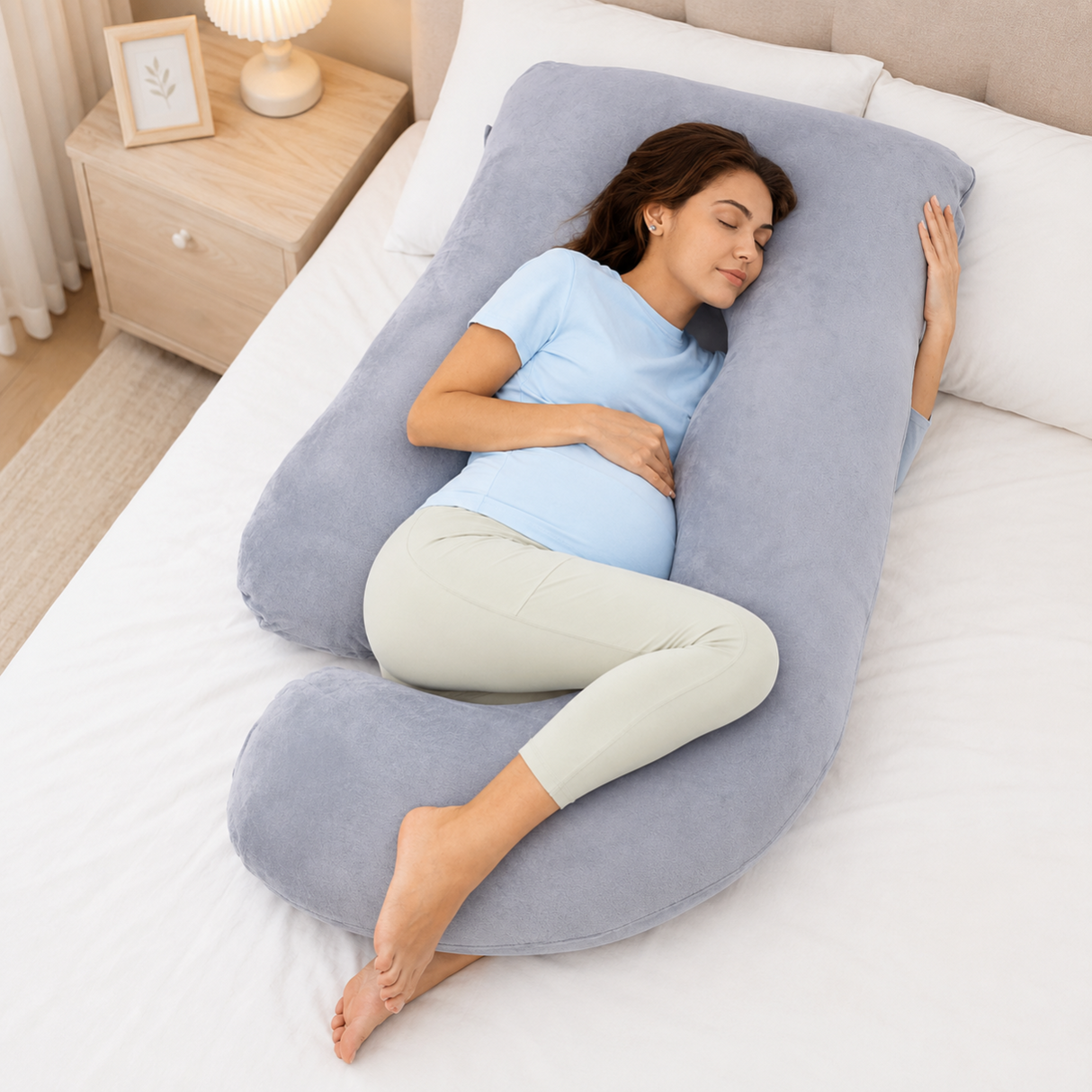 Poma U-Shape Plush Pregnancy Body Pillow