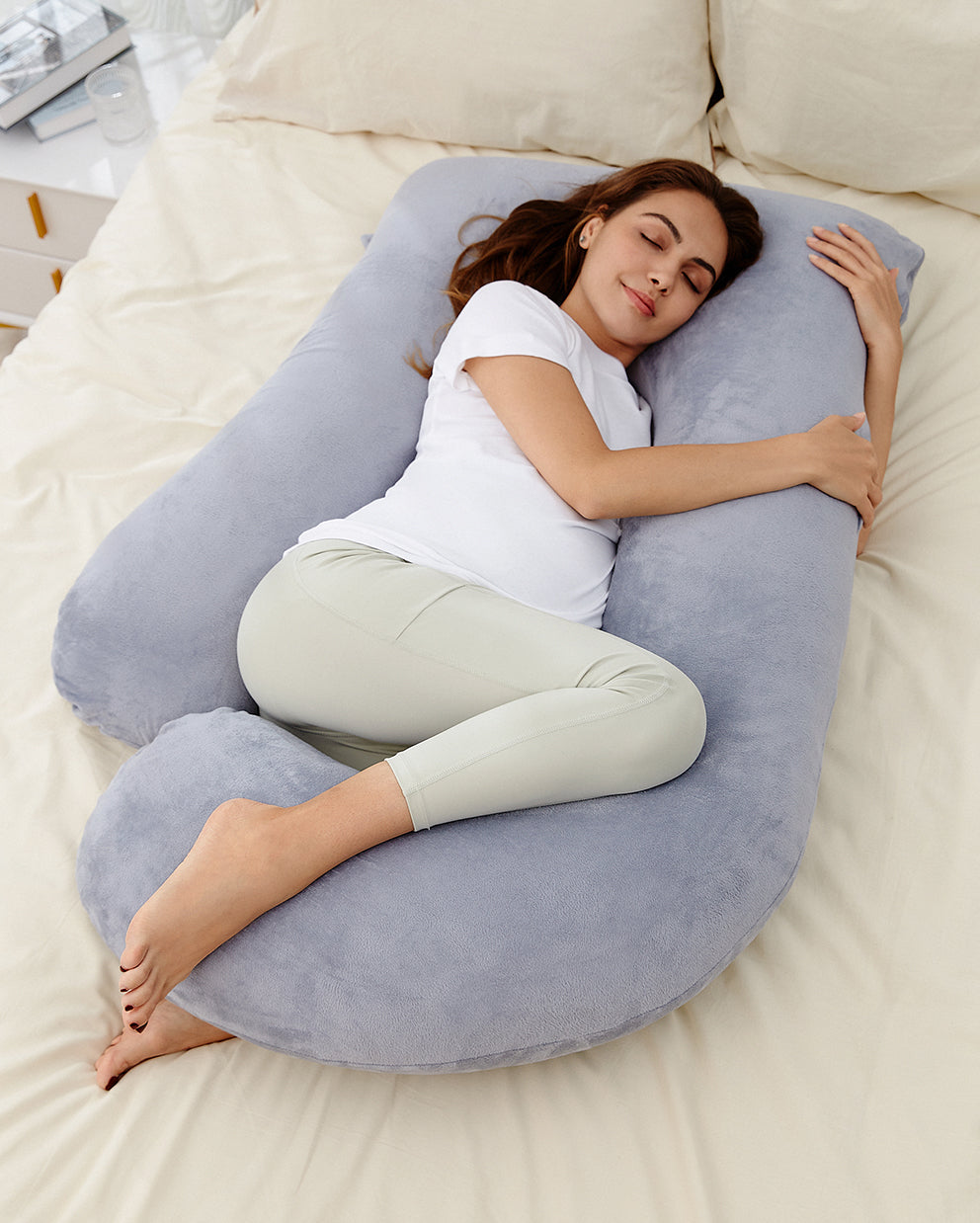 Poma U-Shape Plush Pregnancy Body Pillow