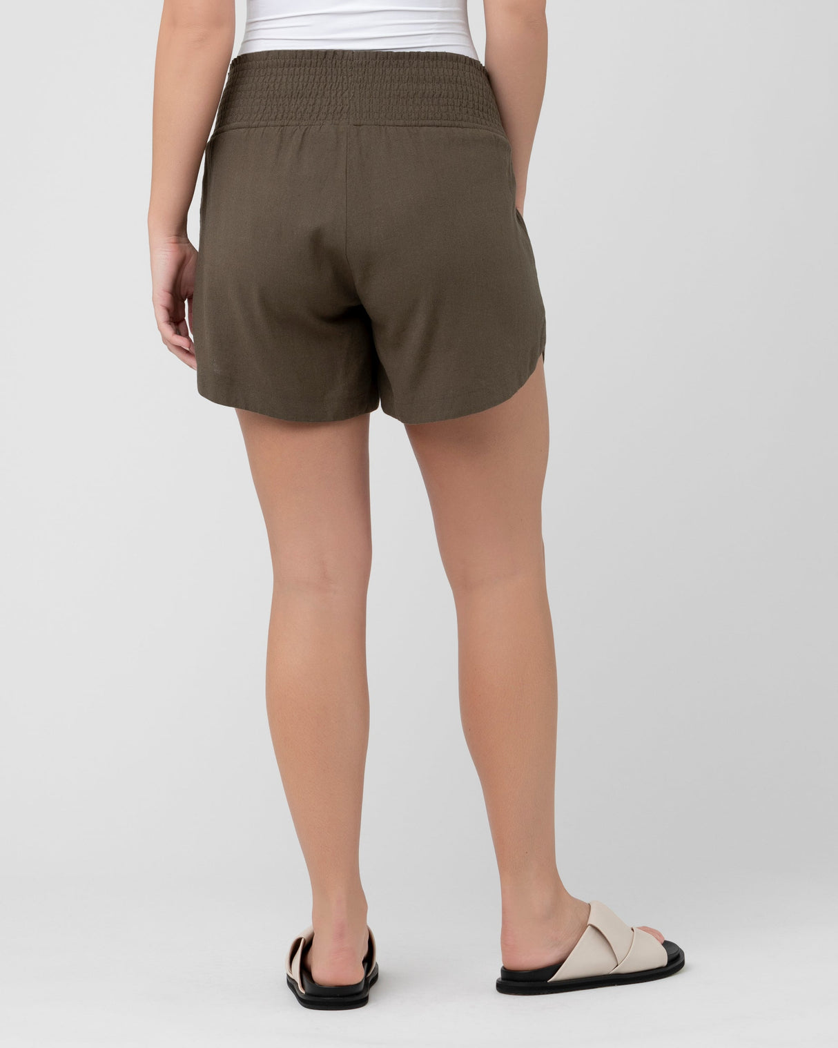 Mila Shirred Maternity Shorts