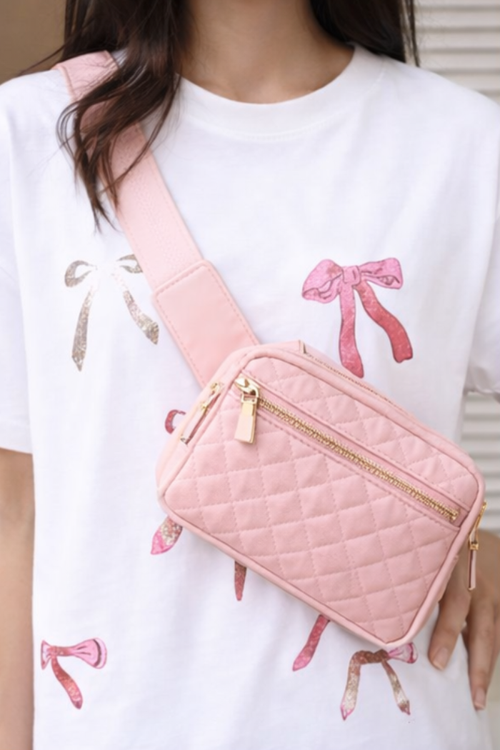 Flora Quilted Lightweight Crossbody Mom Baby Bag