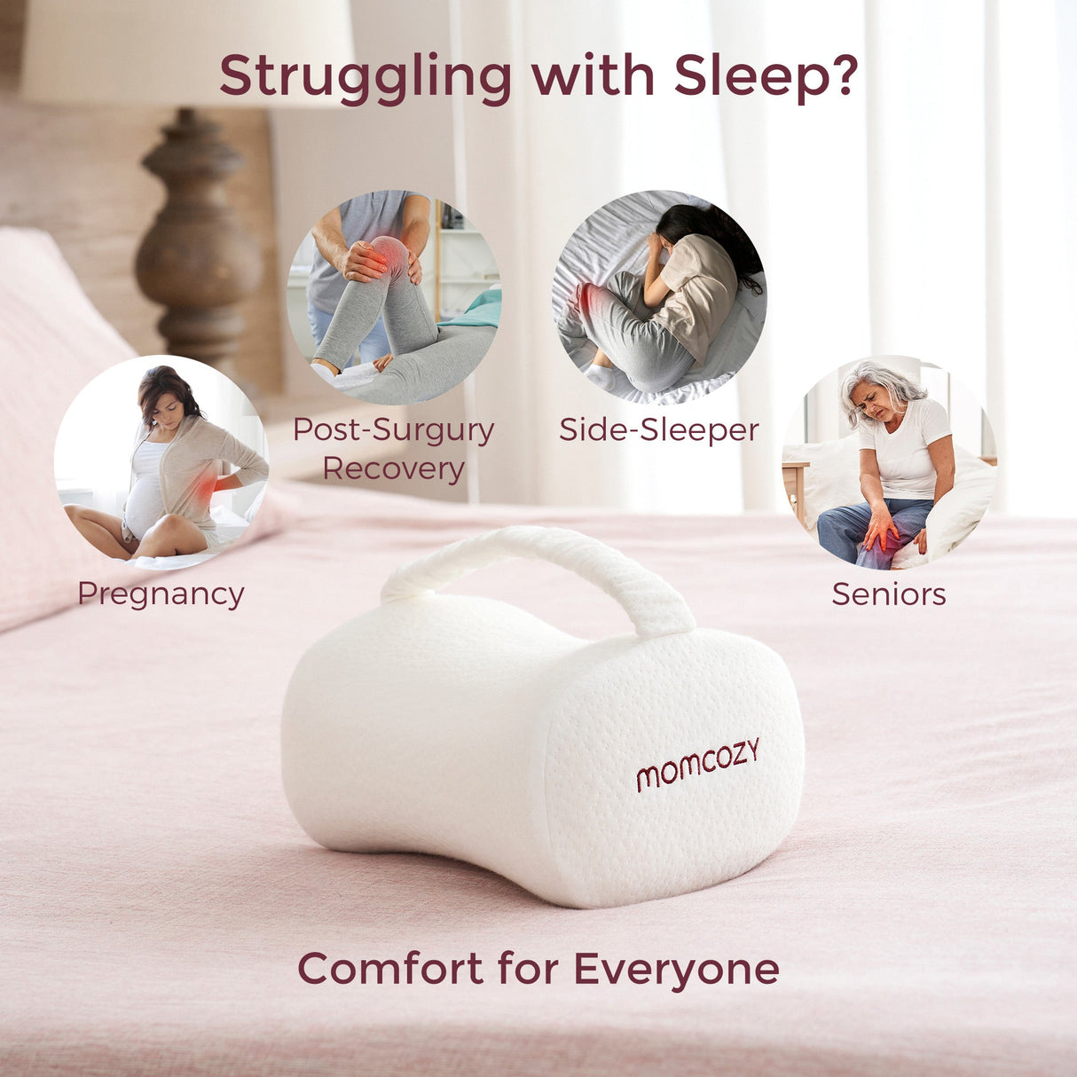 Sophia Cooling Knee Pillow Orthopedic Leg Support Cushion