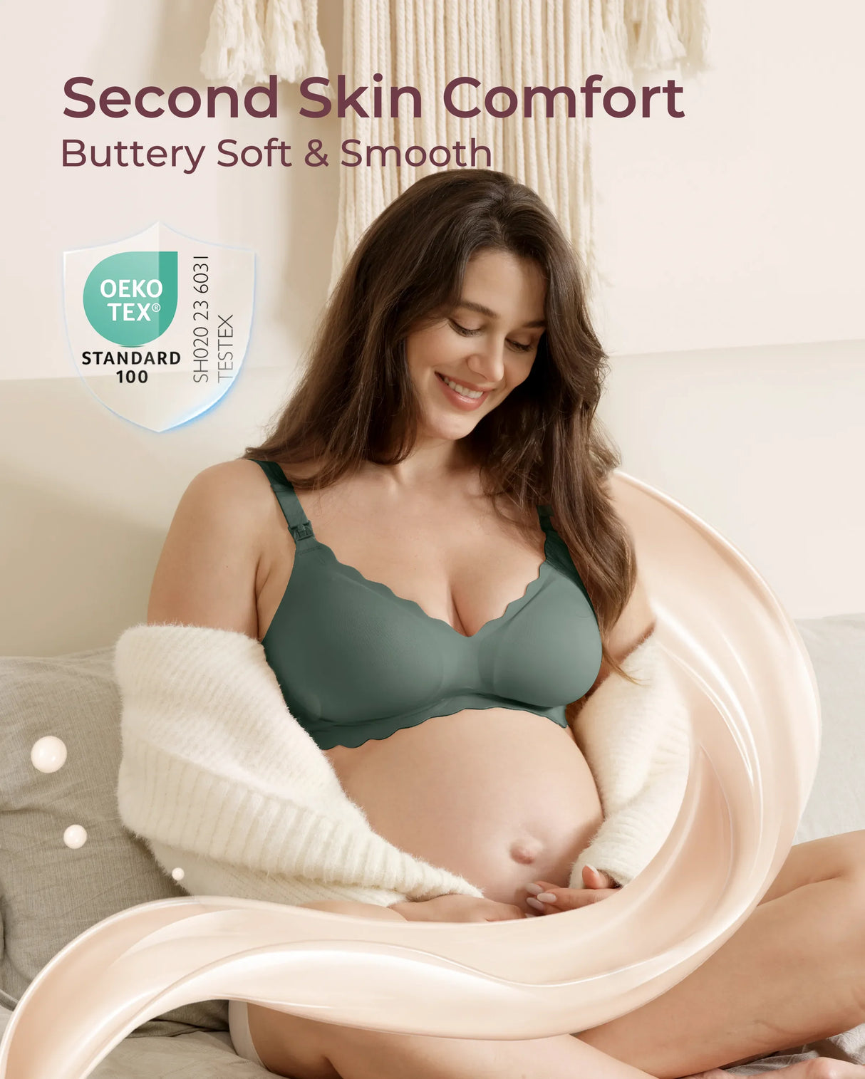 Elara Seamless Wirefree Nursing Pumping Support Bra