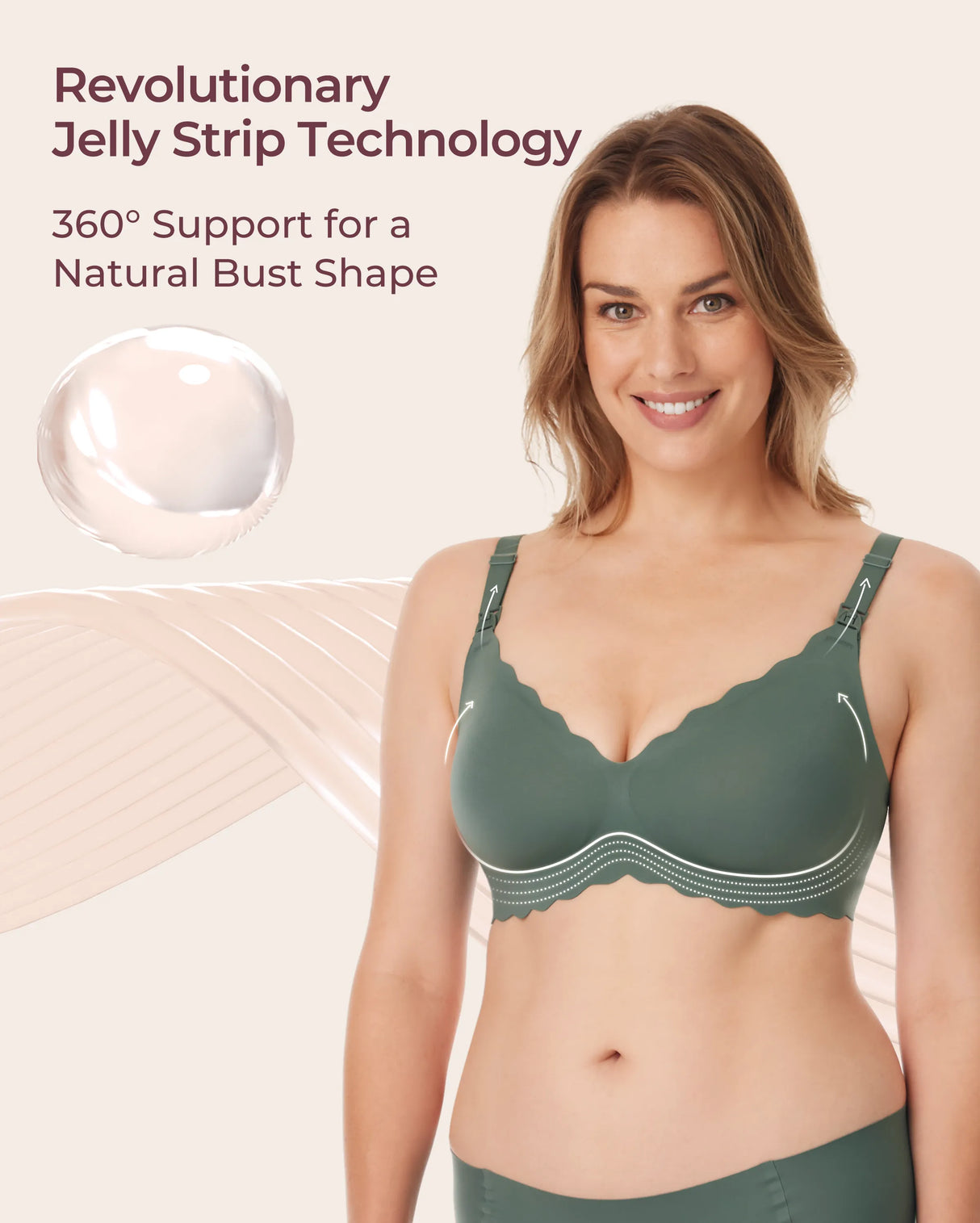 Elara Seamless Wirefree Nursing Pumping Support Bra