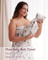 Sophia Newborn Hooded Towel Ultra Soft Absorbent Baby Towel Set