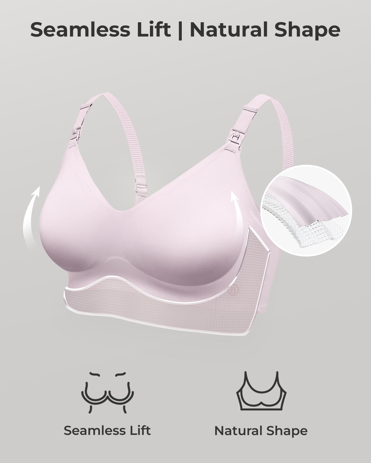 Amelia Seamless Maternity Nursing Support Bra