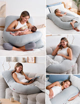 Poma U-Shape Plush Pregnancy Body Pillow