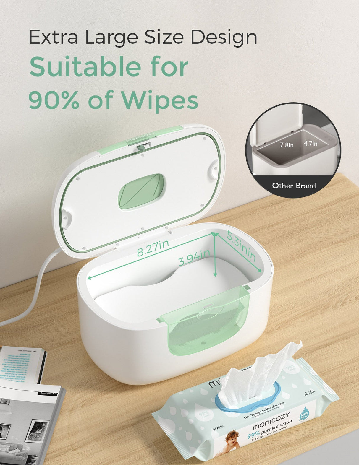 Olivia Baby Wipe Warmer for Newborn Diapering Care
