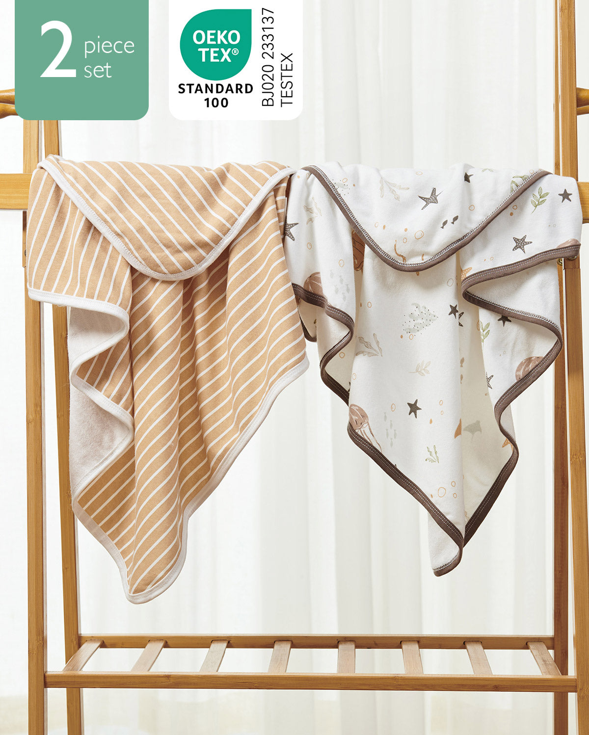 Sophia Newborn Hooded Towel Ultra Soft Absorbent Baby Towel Set