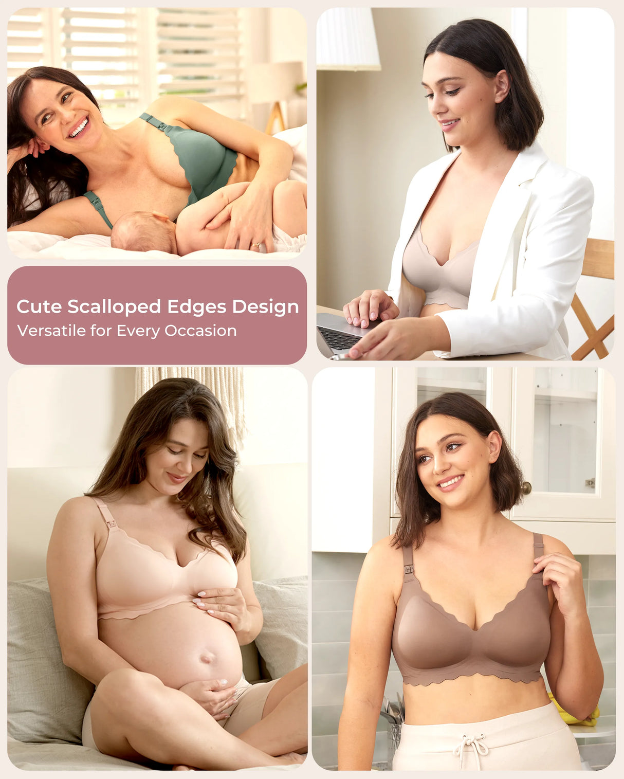 Elara Seamless Wirefree Nursing Pumping Support Bra