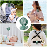 Emma Portable Stroller Fan with Rechargeable Clip Design