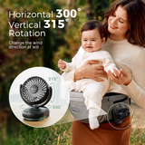 Emma Portable Stroller Fan with Rechargeable Clip Design