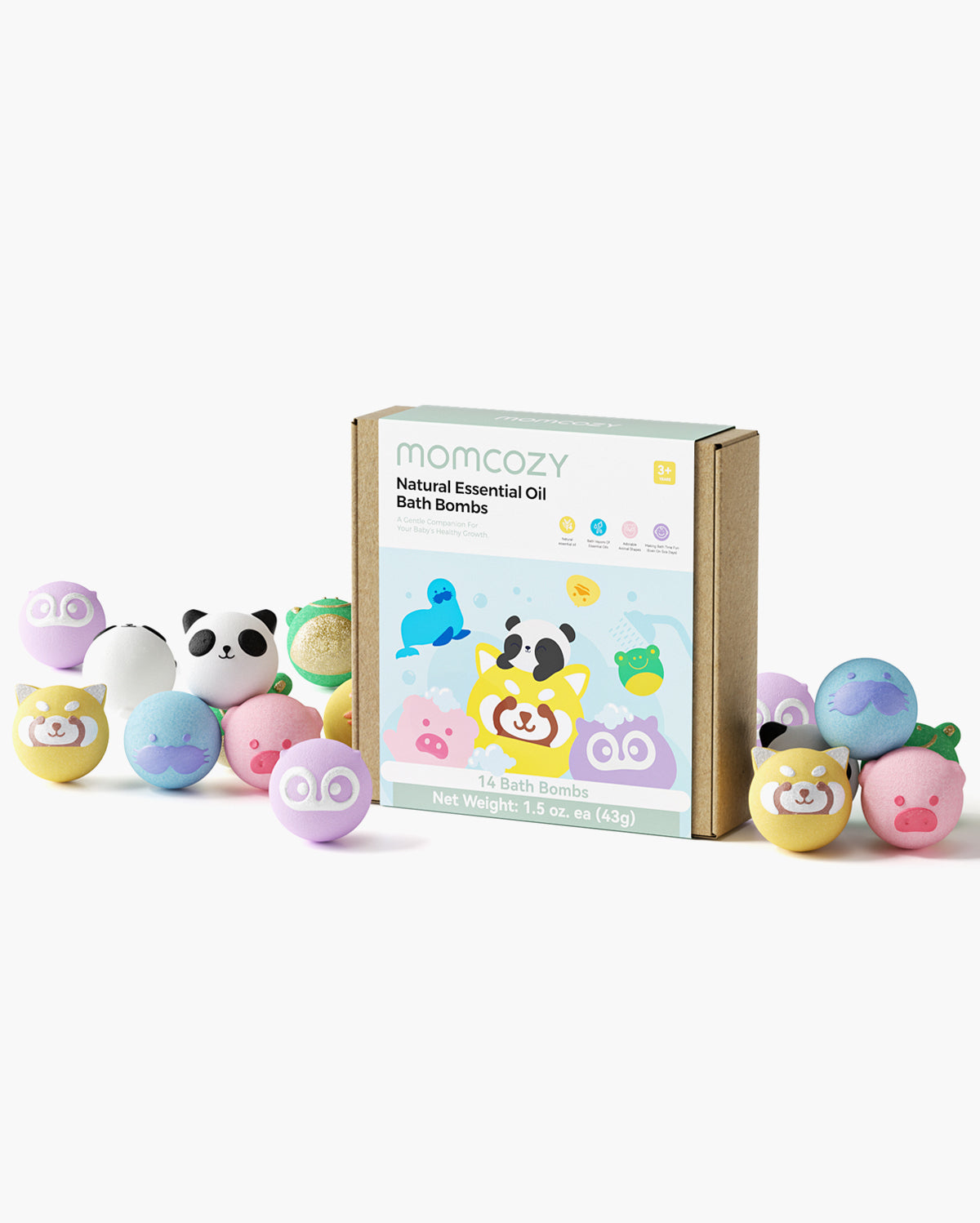 Sophia Animal Shape Bath Bombs Gift Set for Kids & Spa Relaxation