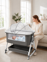 Krona 3-in-1 Portable Baby Nursery Bassinet Bedside Crib