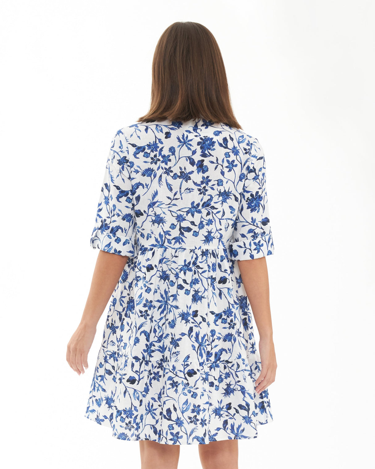 Ella Linen Maternity Dress