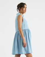 Harper Chambray Maternity Shirt Dress
