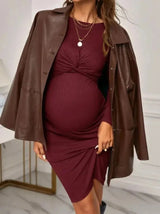 Sophia Nursing & Maternity Striped Midi Dress