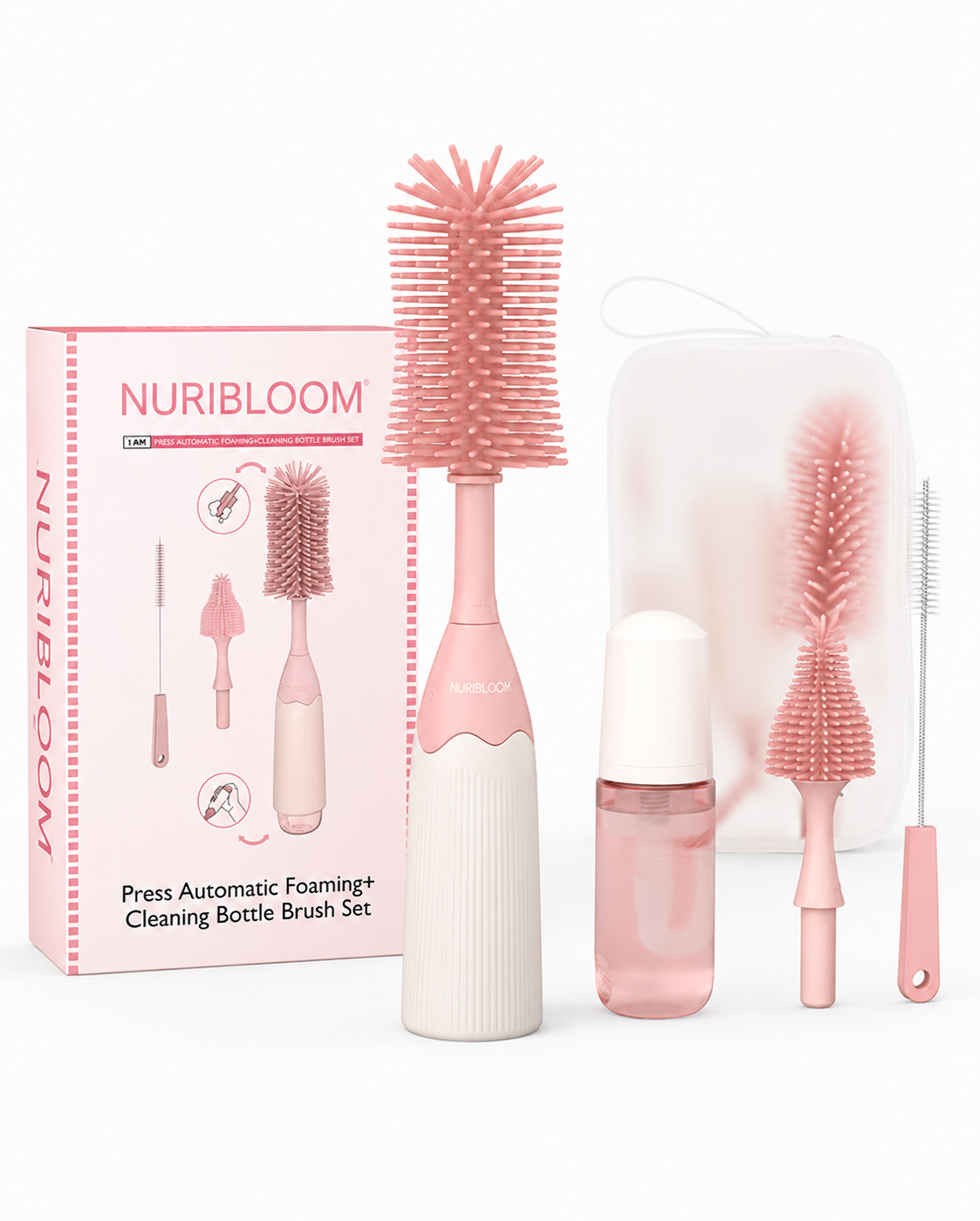 NuriBloom Luna Baby Bottle Brush Cleaning Kit