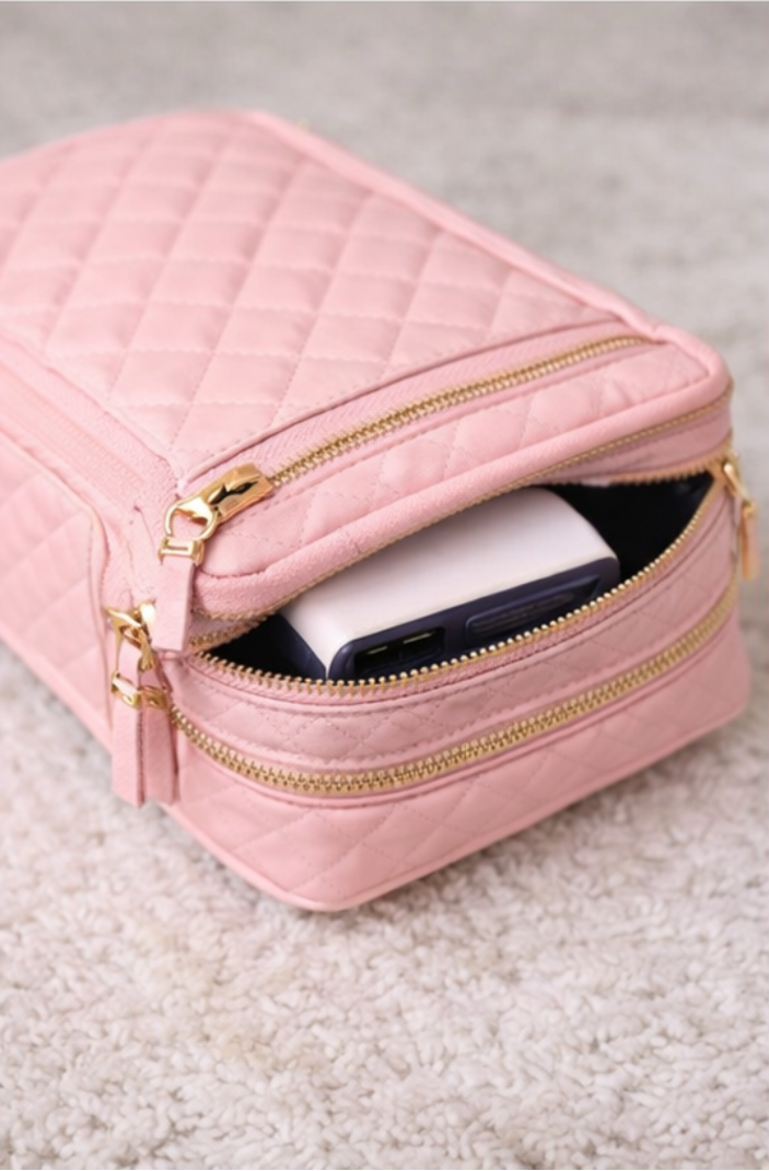 Flora Quilted Lightweight Crossbody Mom Baby Bag