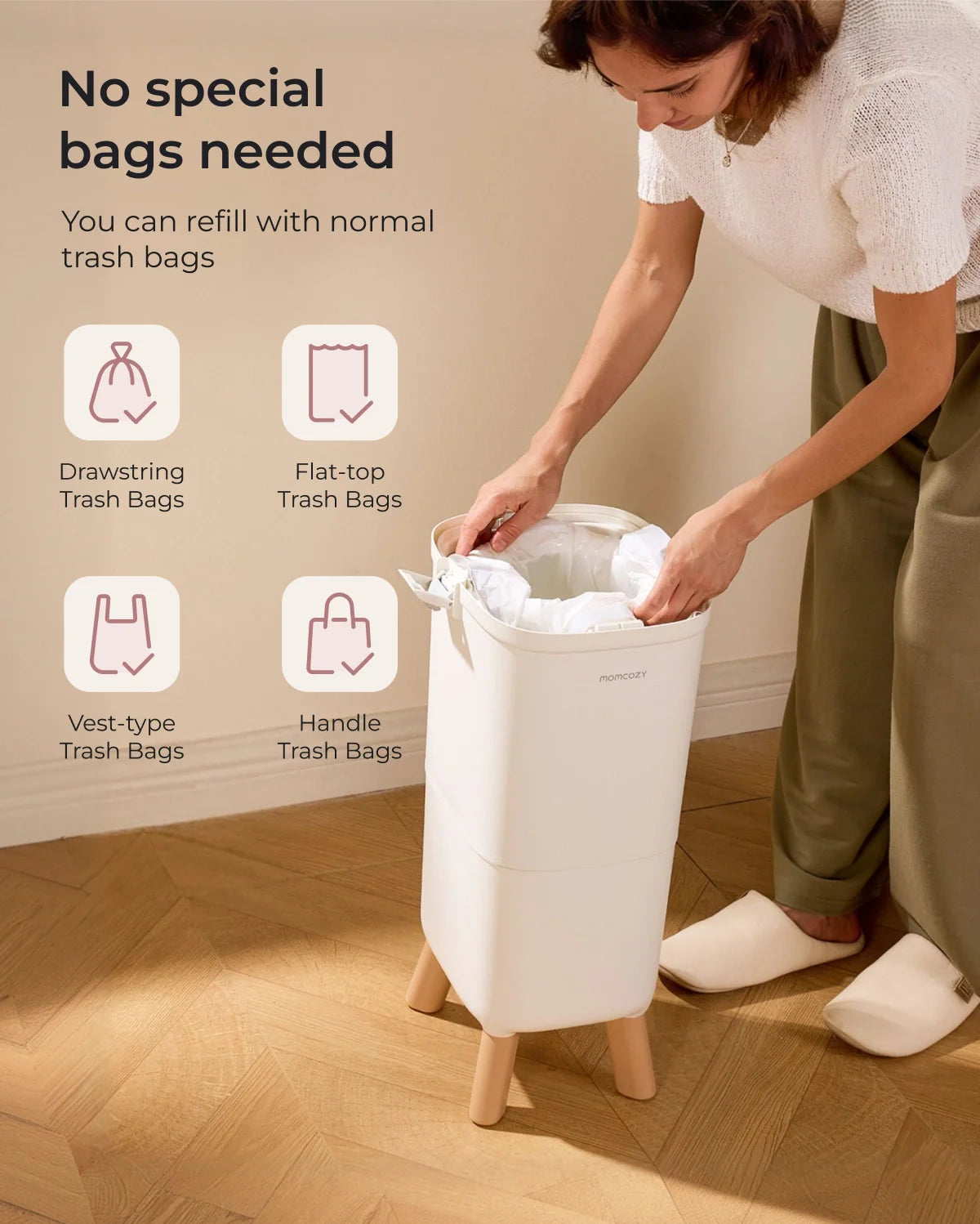 Sophia Triple Seal Diaper Pail Odor Control Baby Diaper Bin